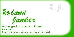 roland janker business card